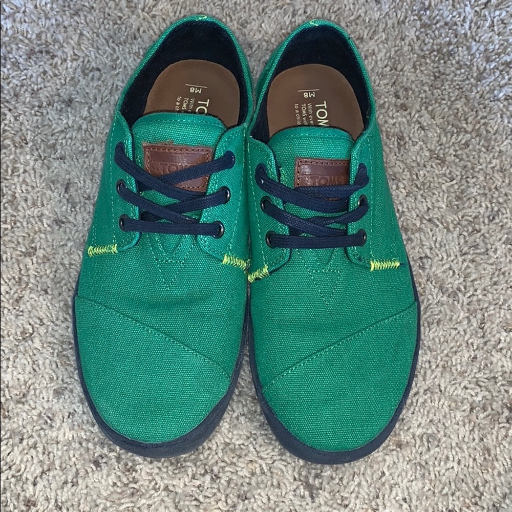 TOMS GREEN/NAVY SNEAKERS